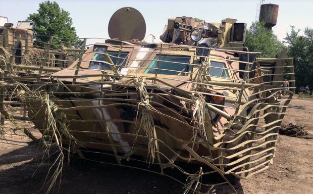 БТР4 Е подбит под Славянском